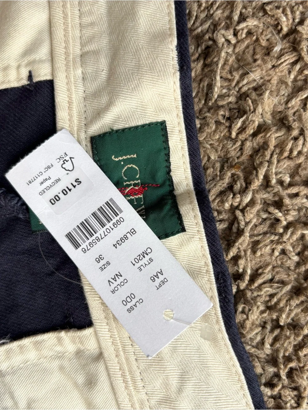 J. Crew Navy Flat-Front Men's Shorts
